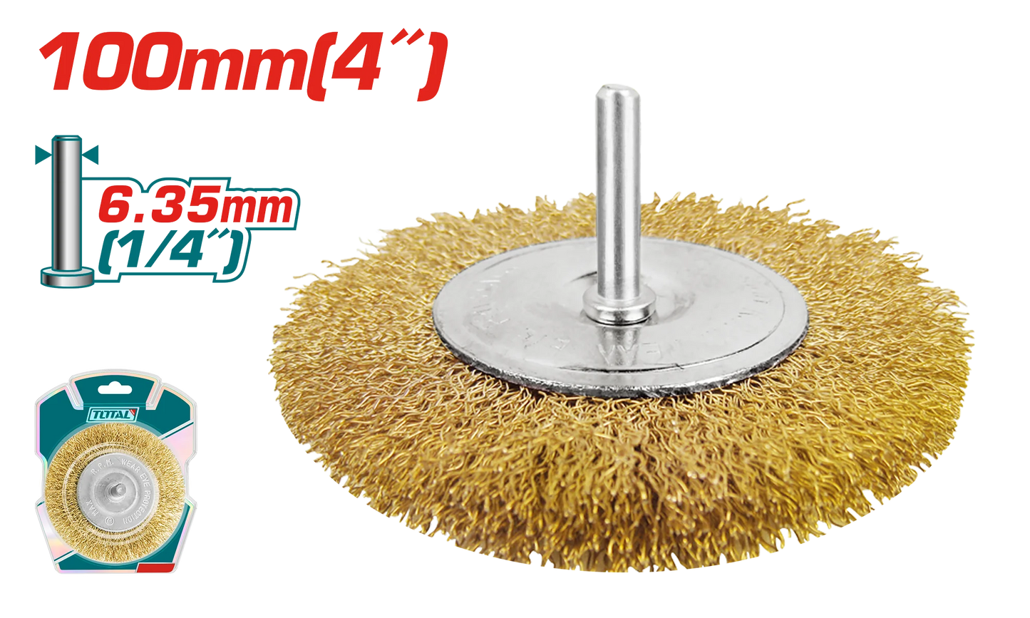 Total tools circular wire wheel 4 inch