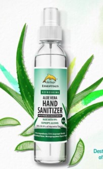 Hand sanitizer spray with aloe vera