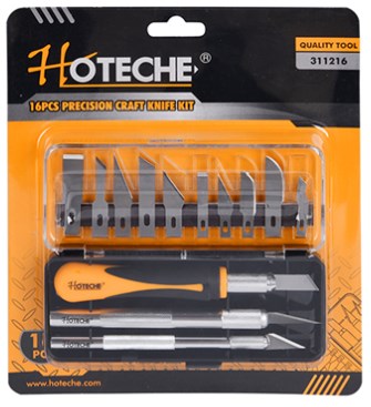 Hoteche 16 Piece precision cutting set
