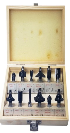 Hoteche 12 Piece 1/2 inch router bit