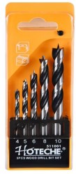 Hoteche 5 piece wood bit set