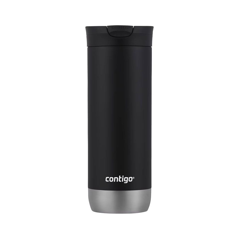 Contigo SnapSeal Insulated Stainless Steel Travel Mug, 16 oz., Licorice