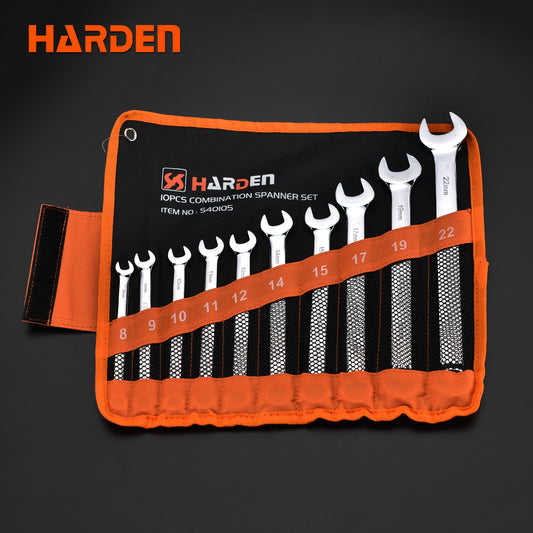 Harden 10pc combination spanner