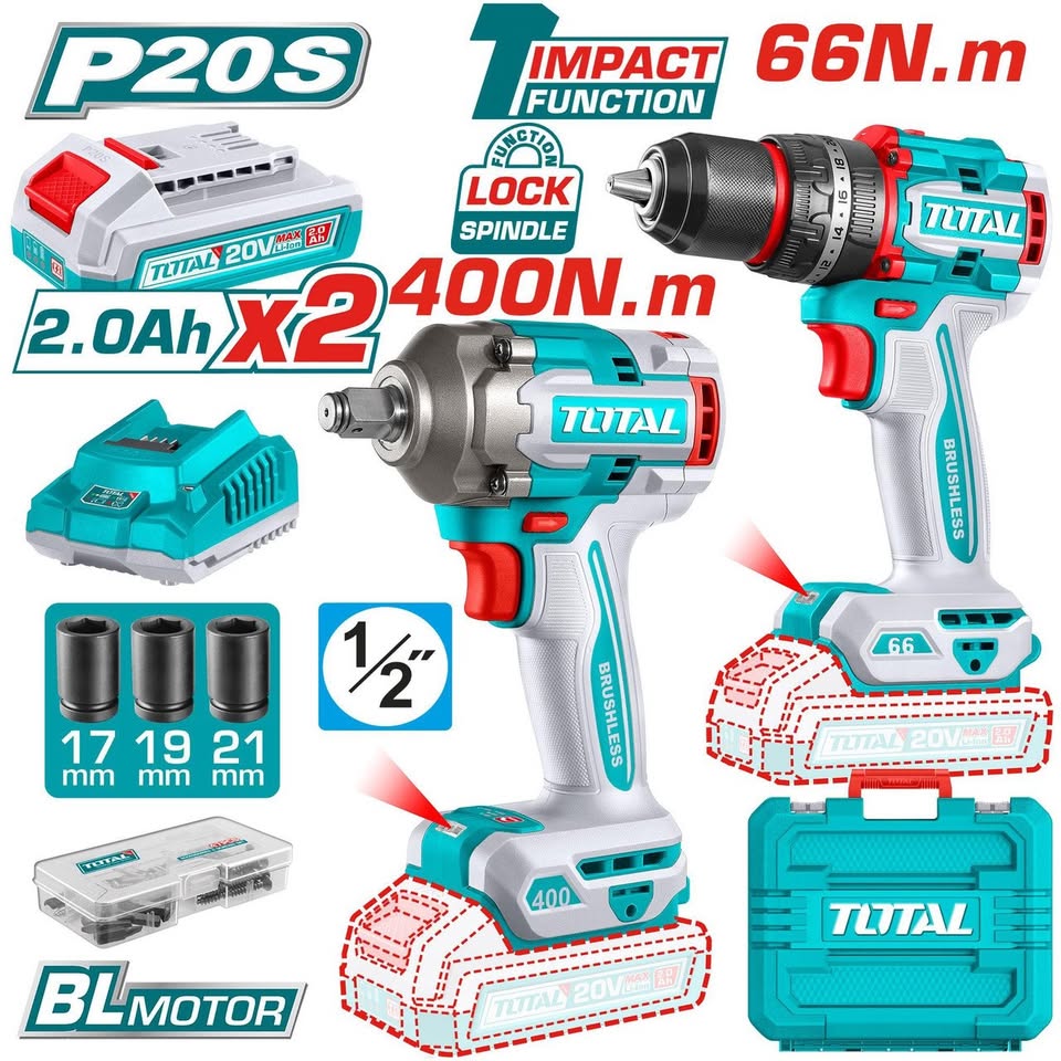 Total Drill and Wrench Combo