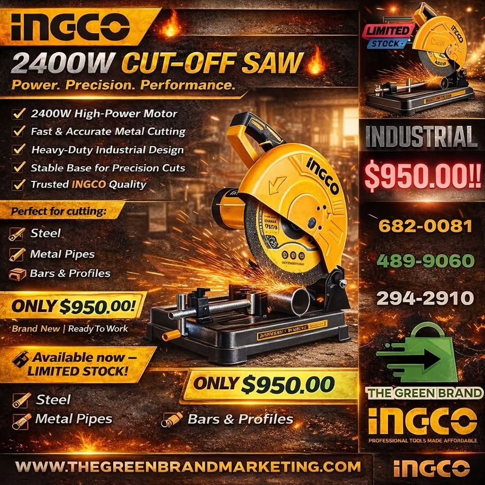 Ingco 2400w 16 inch chop saw