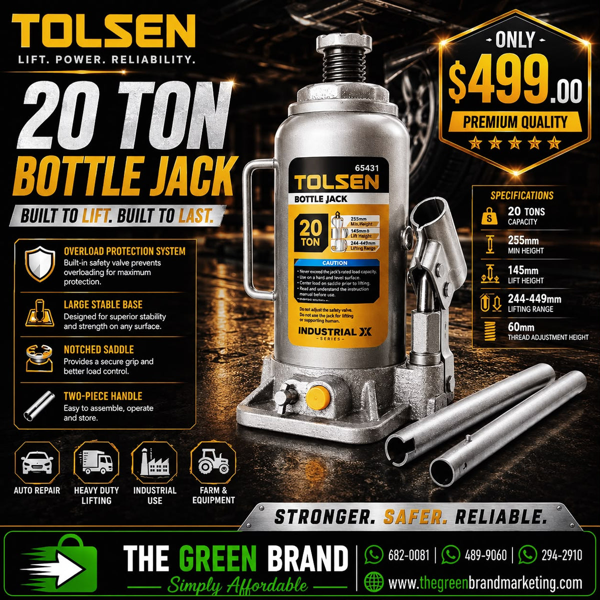 Tolsen HYDRAULIC BOTTLE JACK
