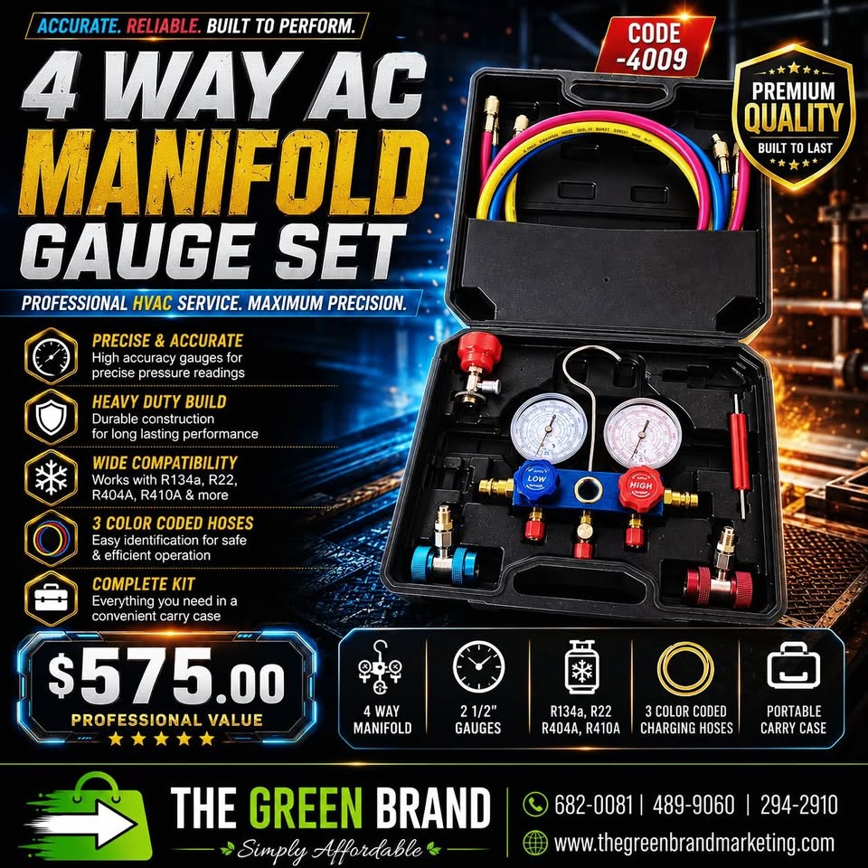 Capital A/C Manifold Gauge Set 4009