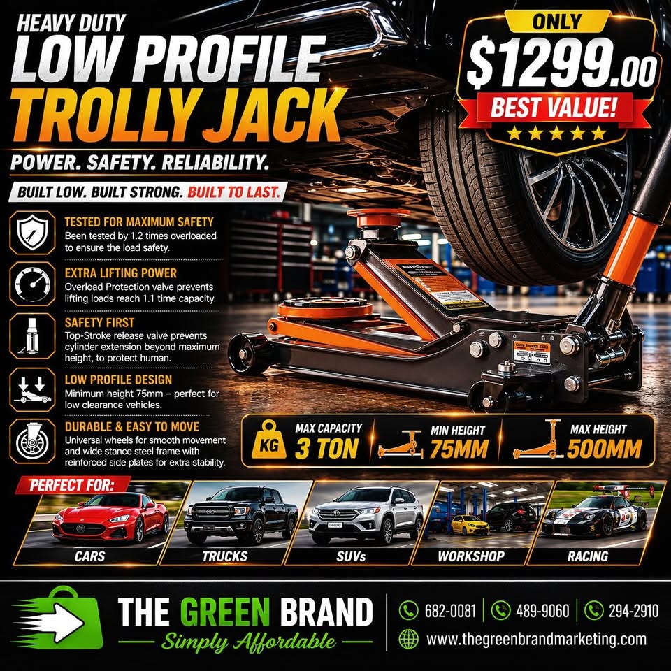 Capital Heavy duty low profile 3T Trolly Jack