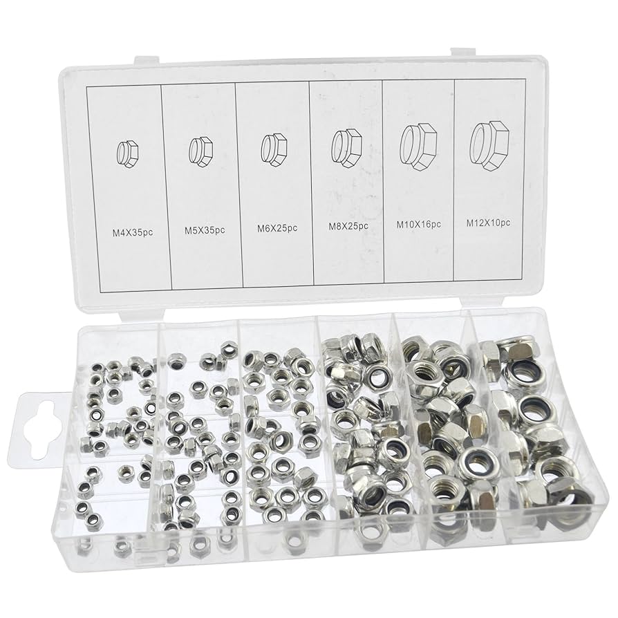 195pcs nylon insert locknut