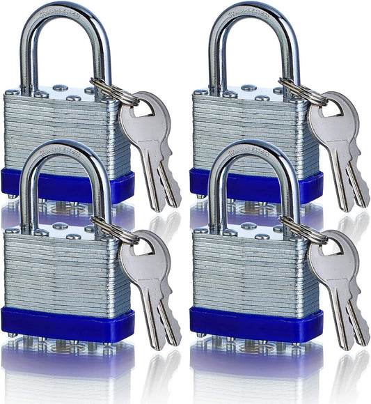 Best value 40mm key alike laminated padlock 4pc