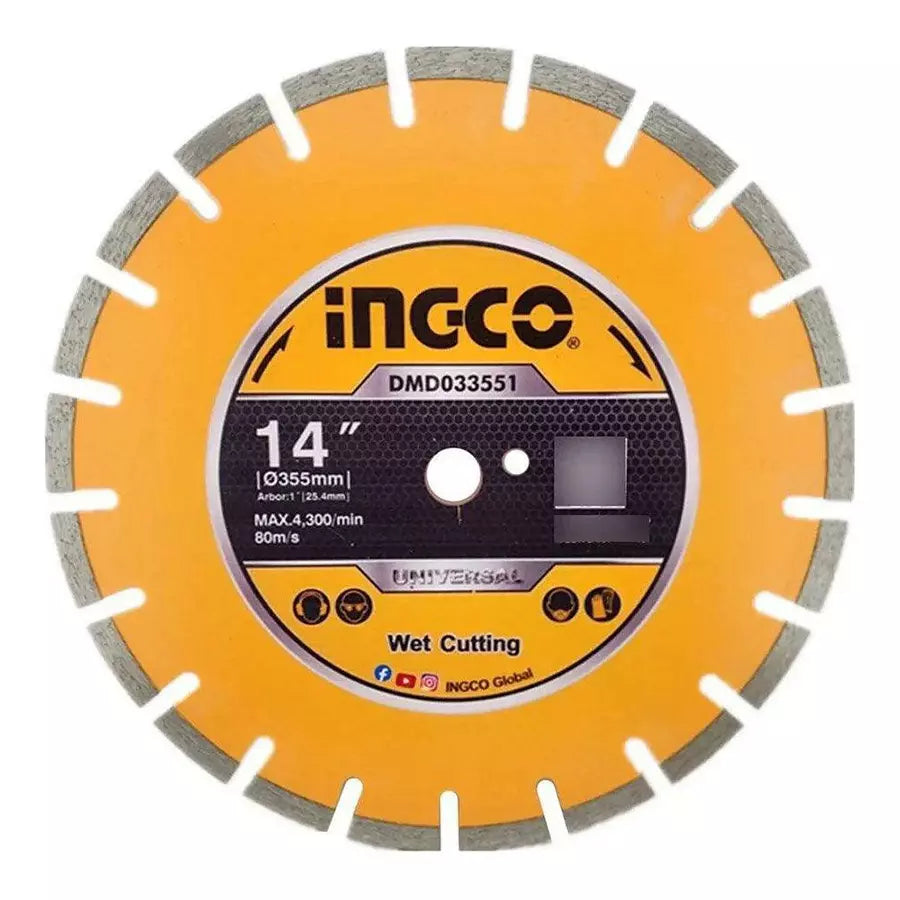 Ingco disc cutting diamond 14 inch and wet