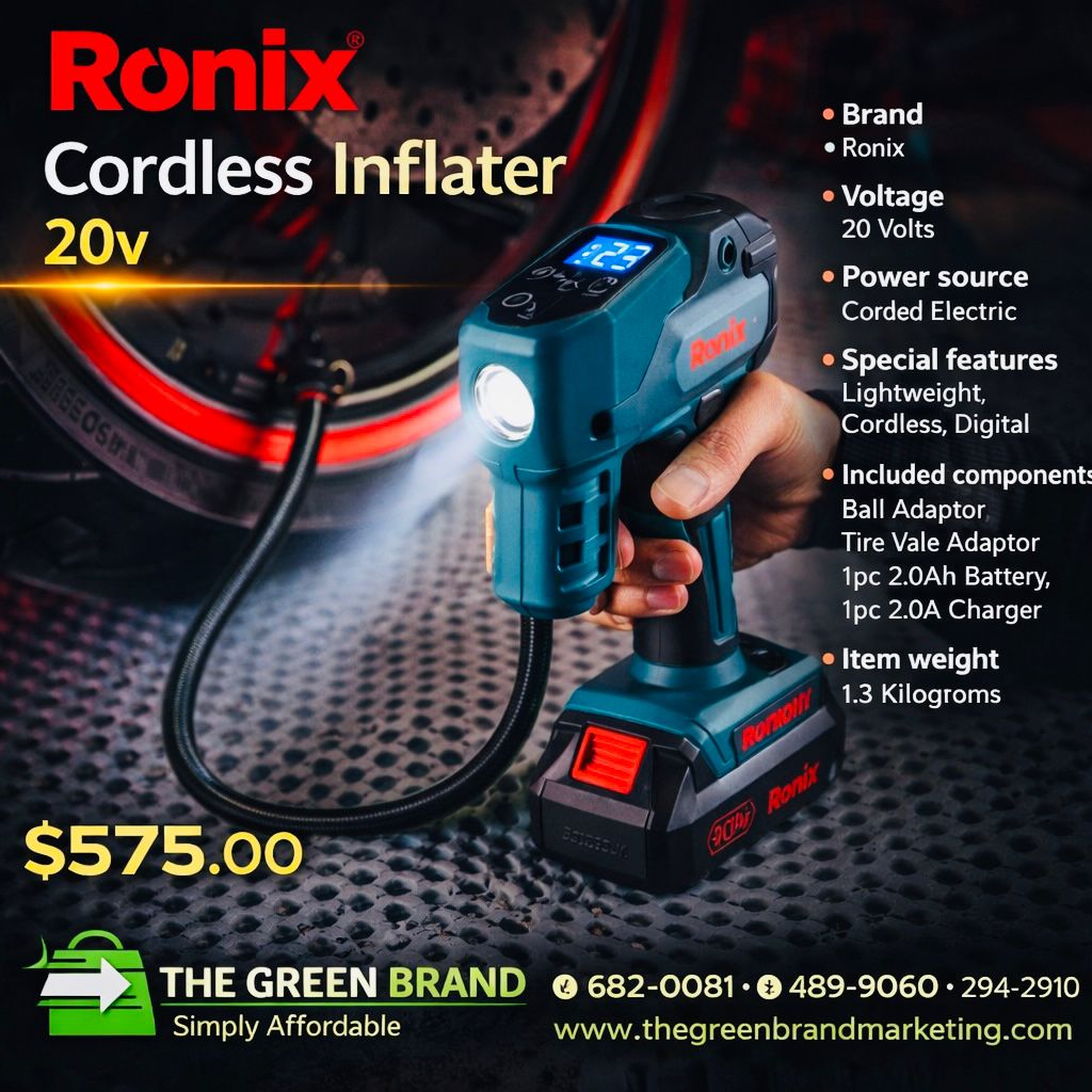 Ronix Cordless Inflater 20v