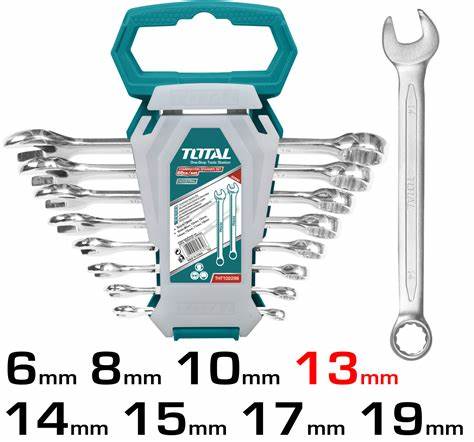 Total combination spanner set 8—19mm
