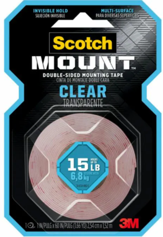 3M Scotch mount clear double sided