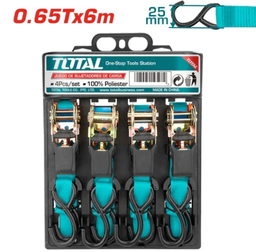 Total 4pc Ratchet strap down