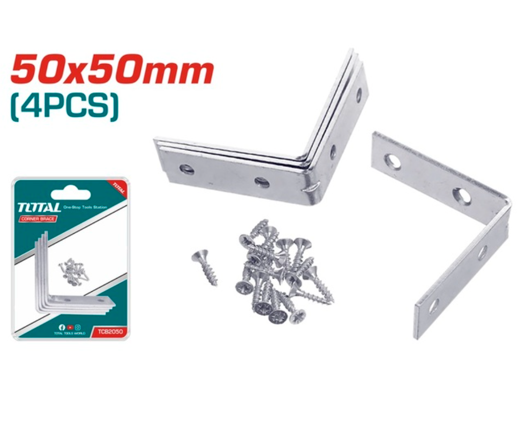 Total Corner brace 4pc 50mm X 50mm