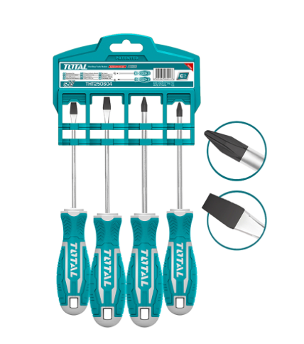 Total 4pcs screwdriver set