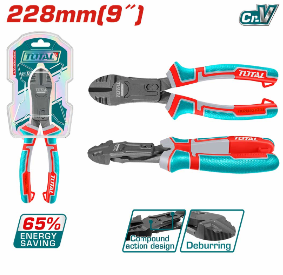 Total diagonal cutting pliers
