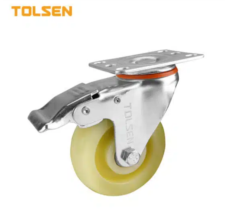 Tolsen swivel 6 inch with brake wheel