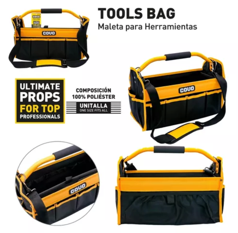 covo proffesional tool bag with metal handle