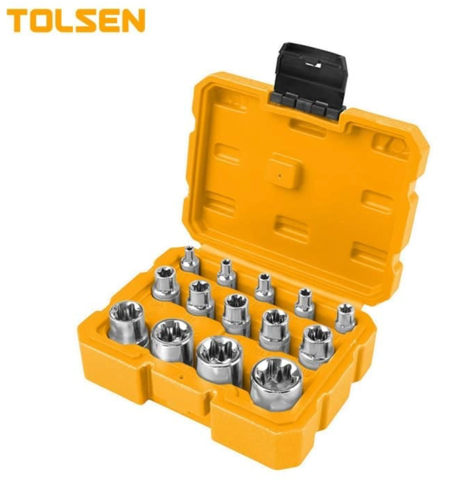 TOLSEN 14PCS E TYPE SOCKET SET