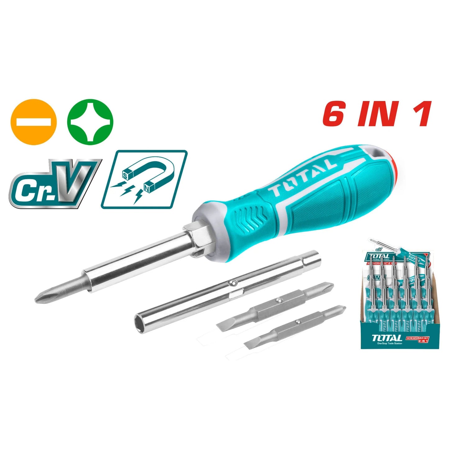 Total screwdriver set 6 in 1