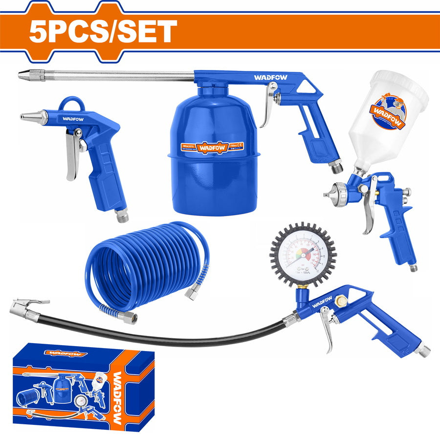 Wadfow 5pc air tool set