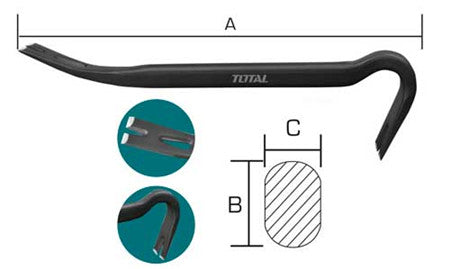 Total 24 inch crow bar