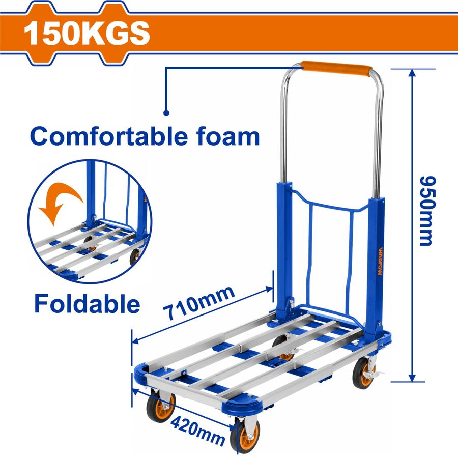 Wadfow Foldable Plateform hand truck 150kg