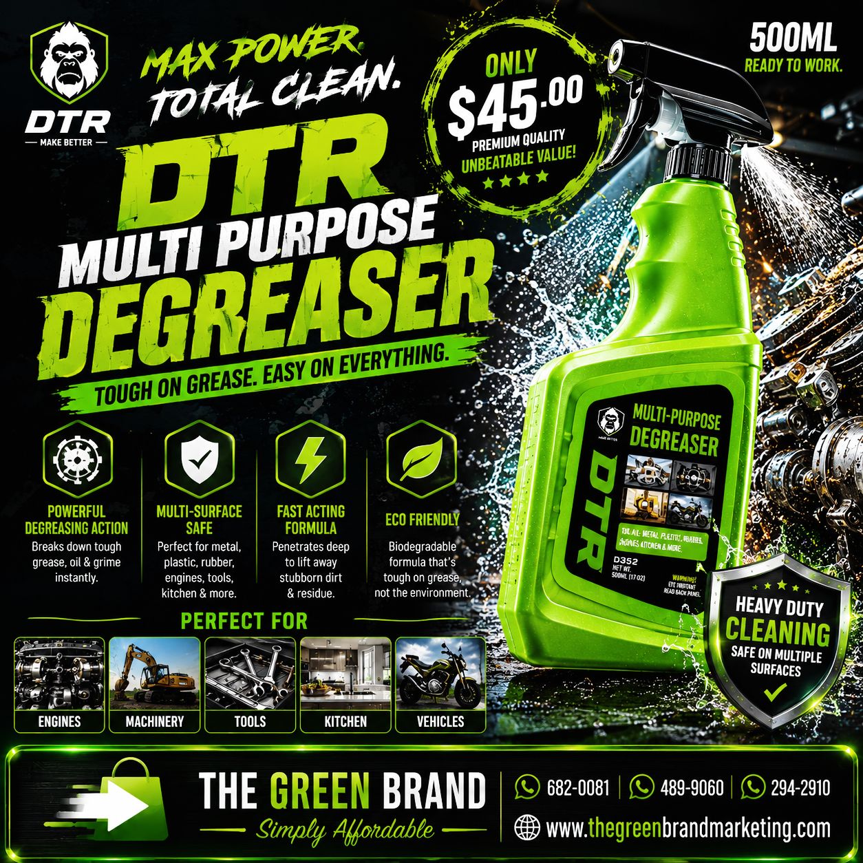 DTR Multi-purpose degreaser 500ml D252