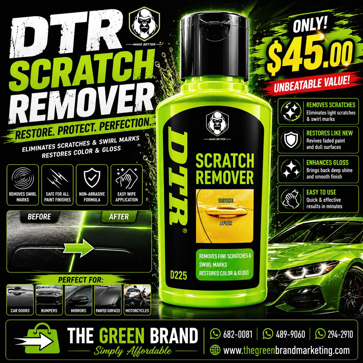 DTR Scratch remover 250ml D225