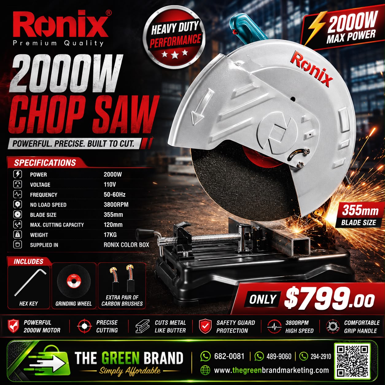RONIX 2000W CHOP SAW