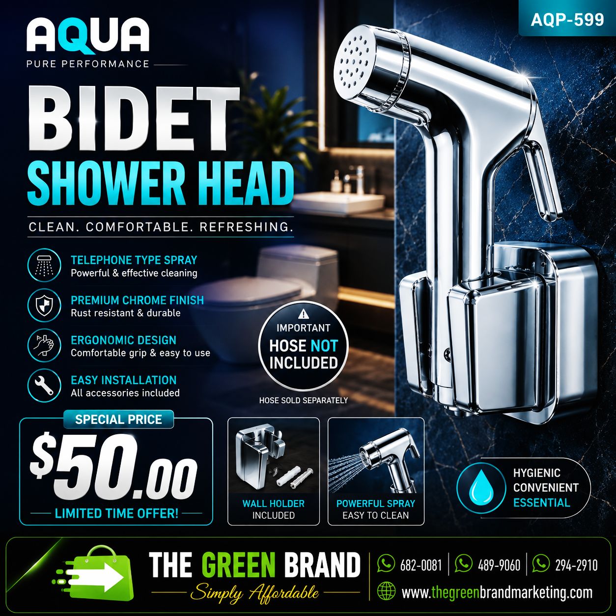 Aqua Plus Bidet Shower Head