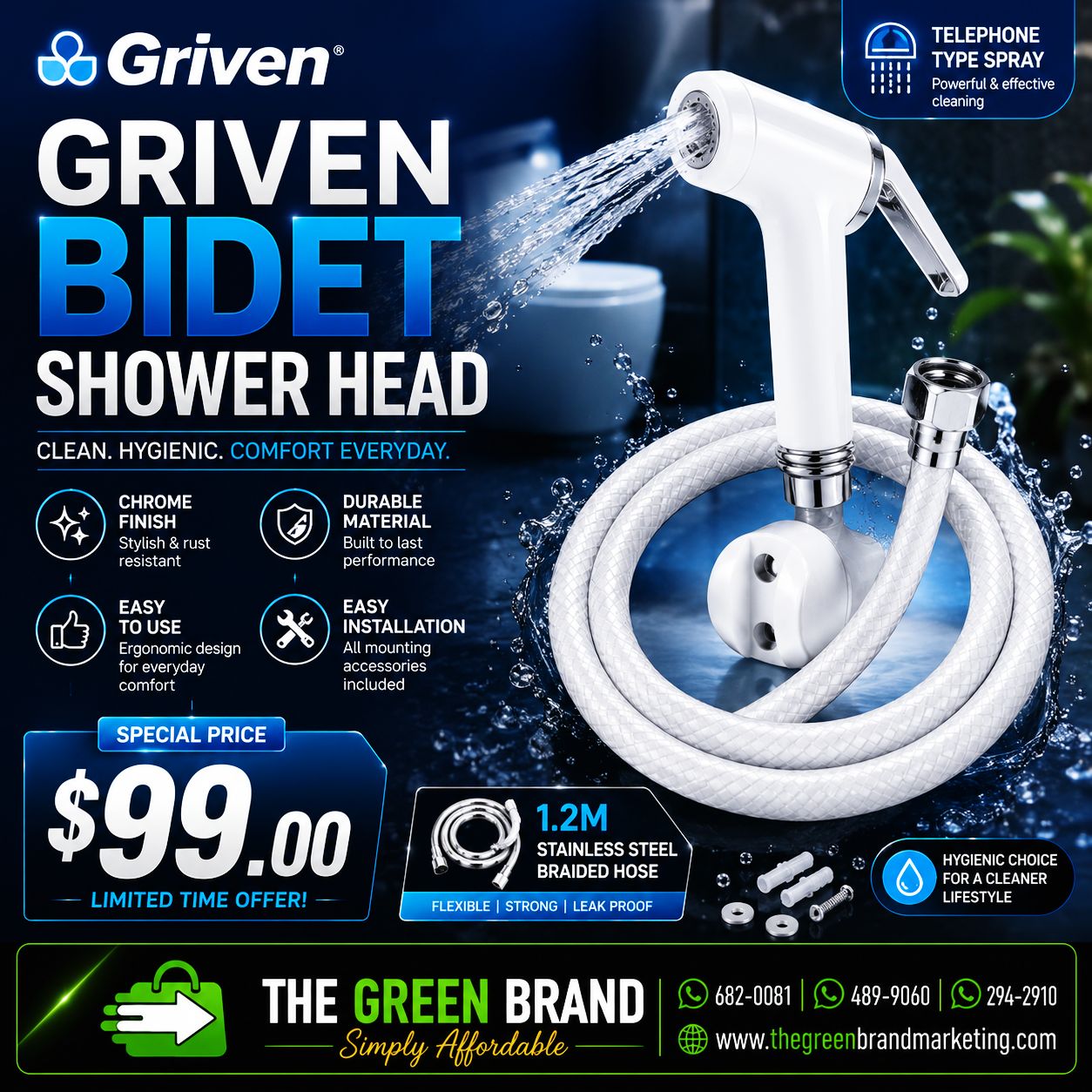 Griven Bidet Shower Head