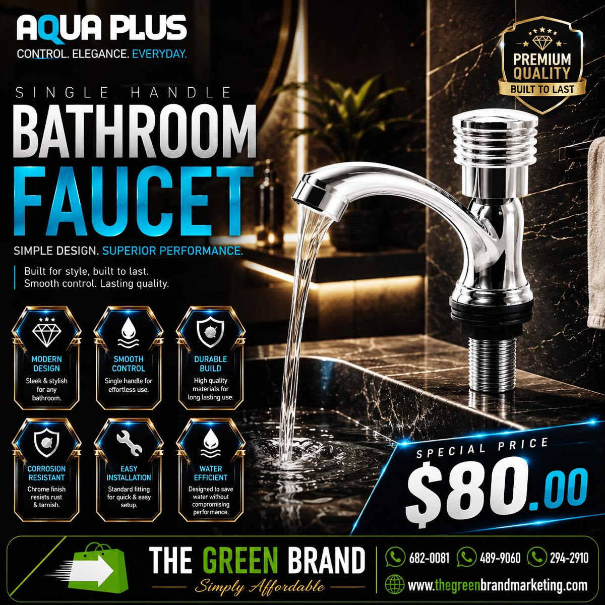 Single Handle Bathroom Faucet
