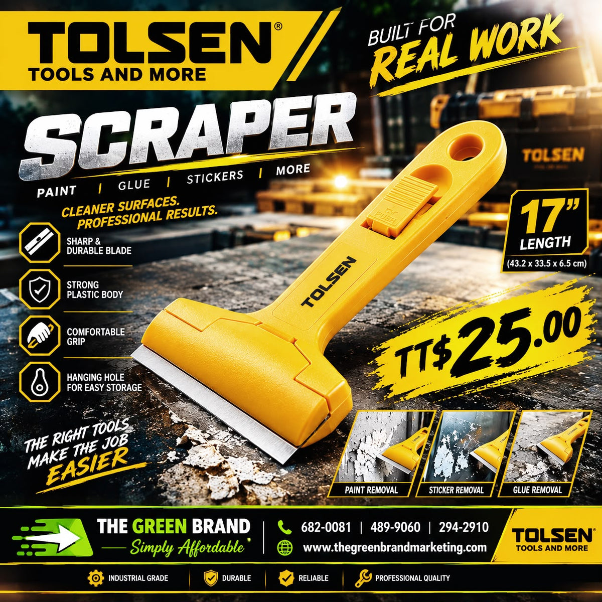 Tolsen scraper
