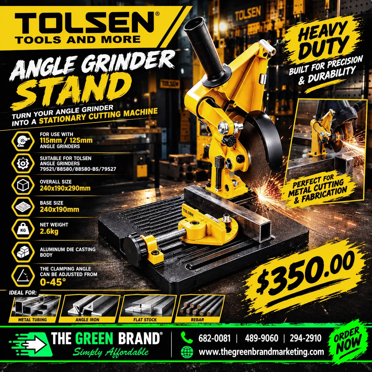 Tolsen angle grinder stand