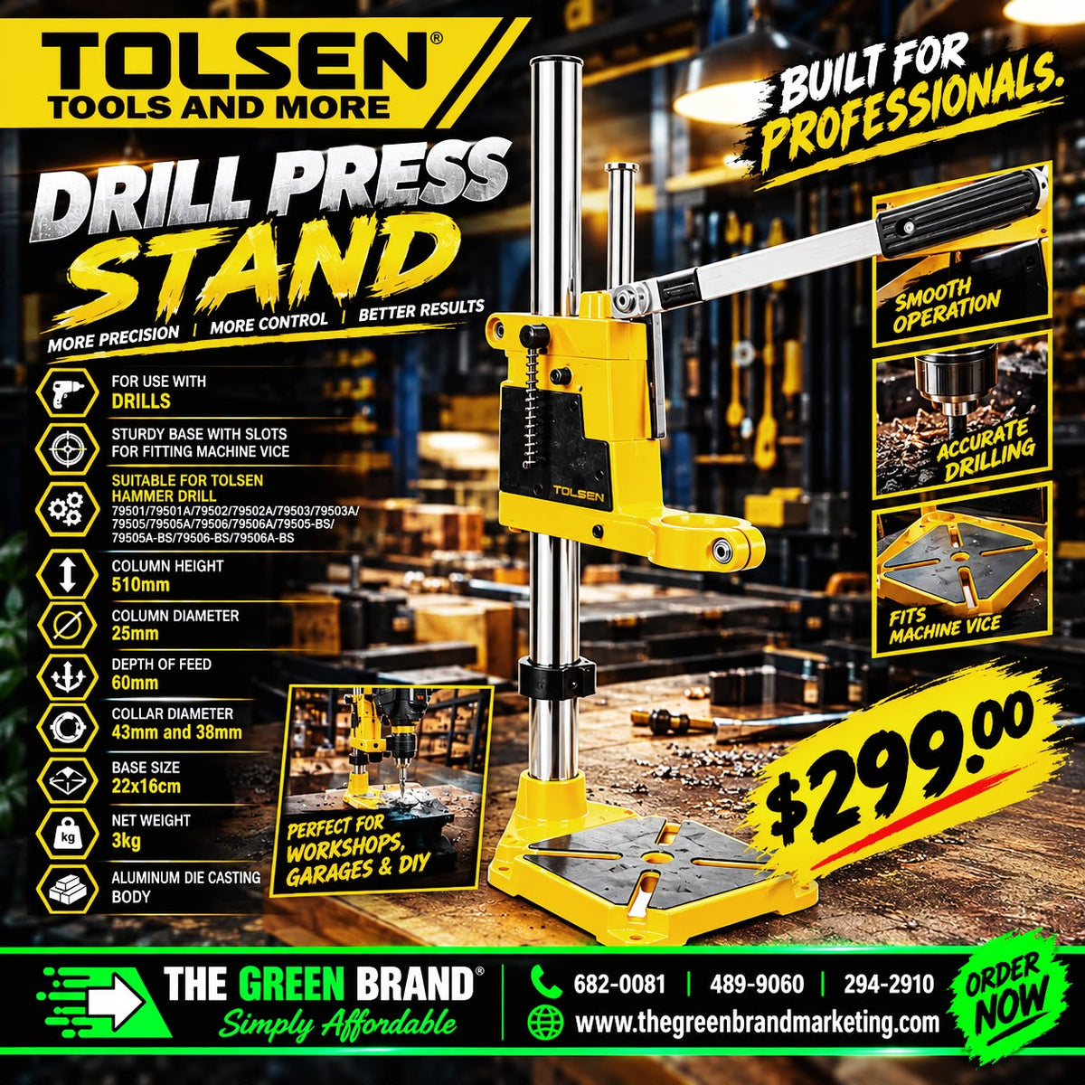 Tolsen drill press stand