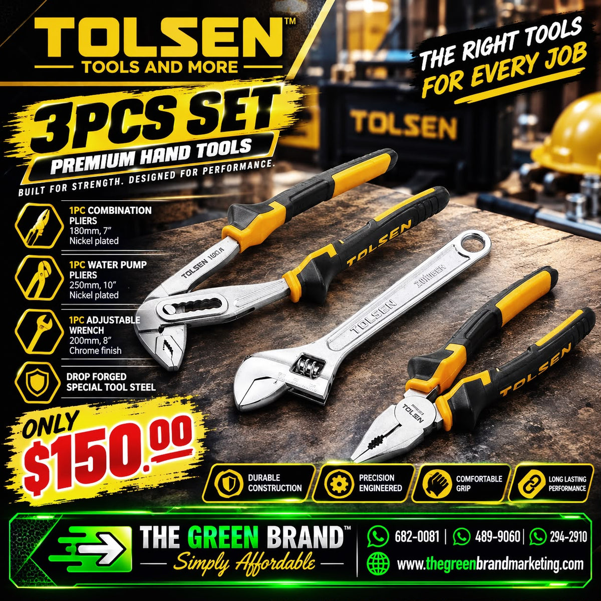 Tolsen 3pc tool set
