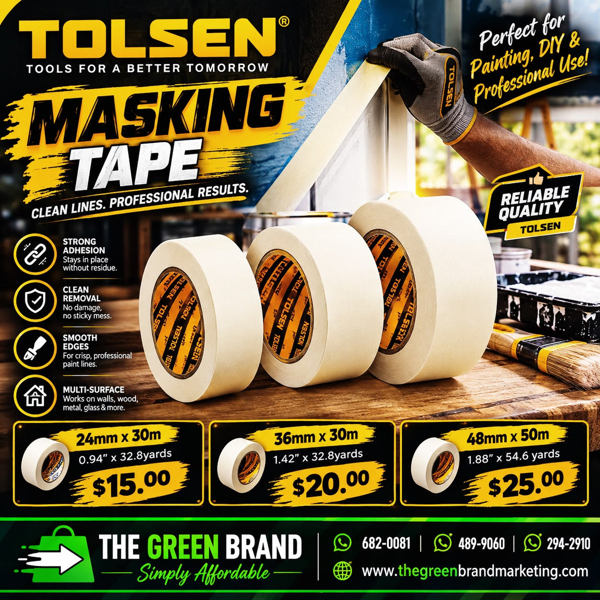 TOLSEN MASKING TAPES