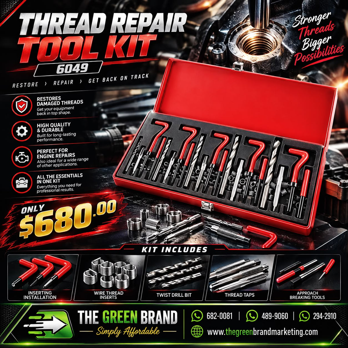 6049-Thread Repair Tool Kit