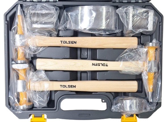 Tolsen 7PCS HEAVY DUTY BODY AND FENDER HAMMER SET (INDUSTRIAL)