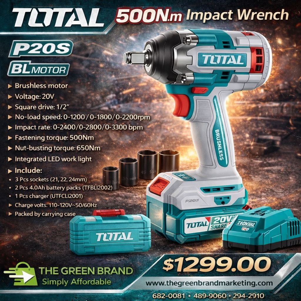Total impact wrench 500nm
