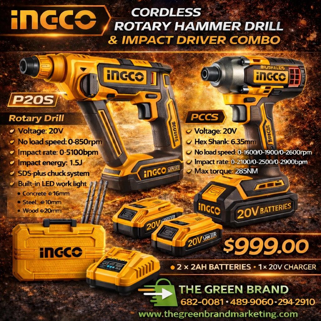 Ingco Rotary Drill and Driver Combo