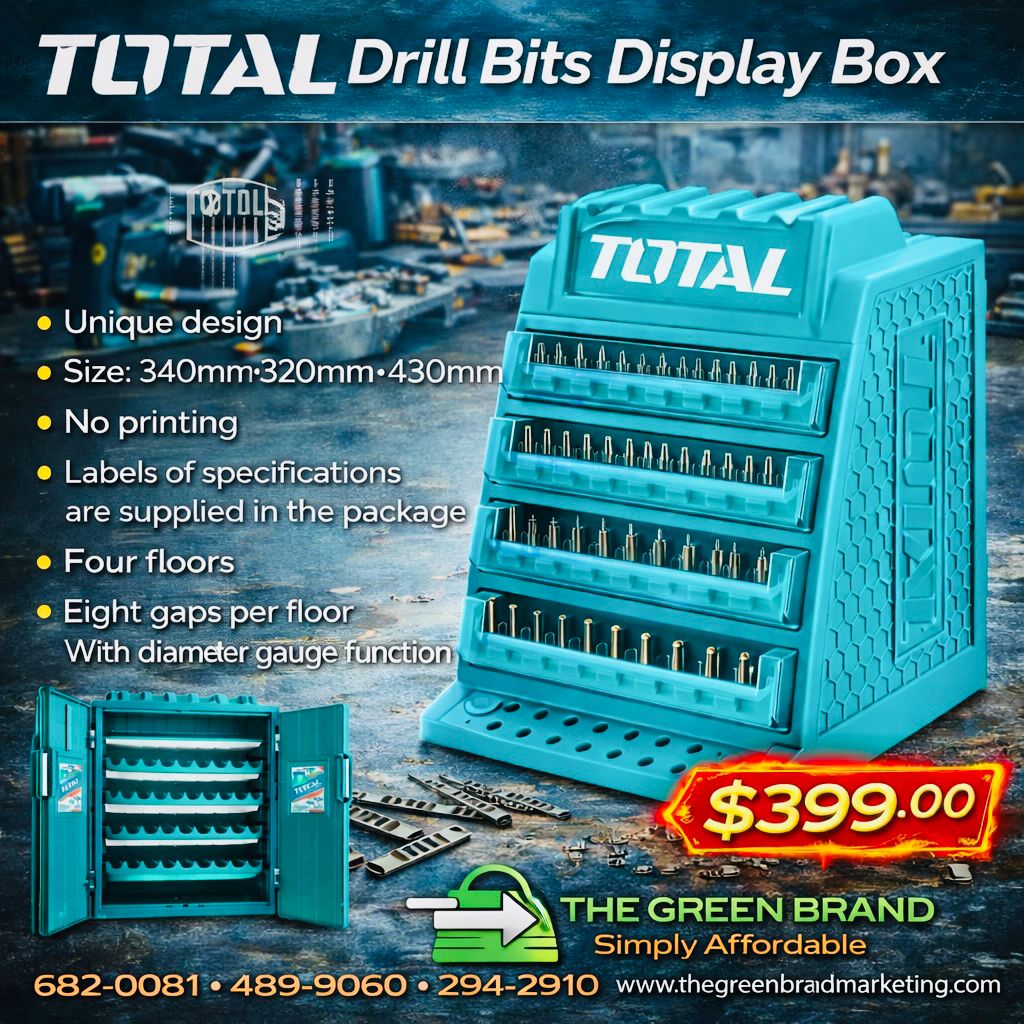 Total Drill Bits Display Box