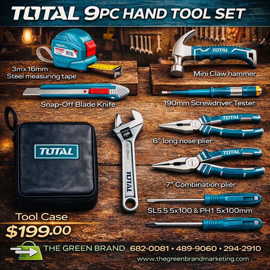 Total 9pc hand tool set