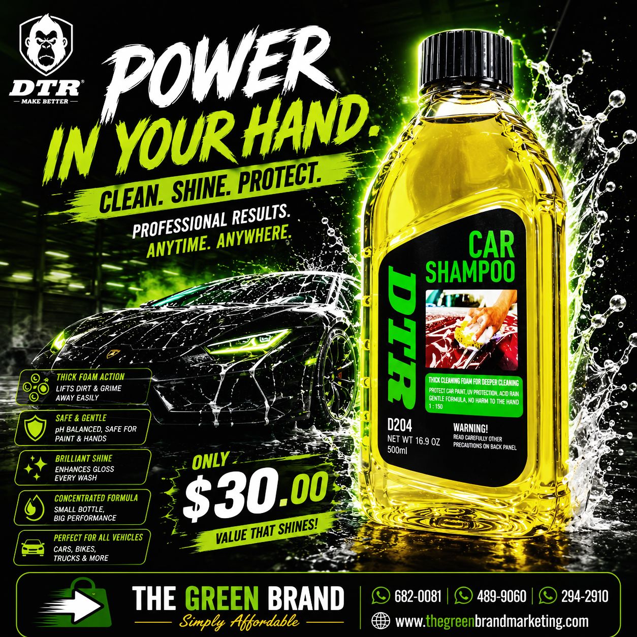 DTR Car Shampoo 500ml D237