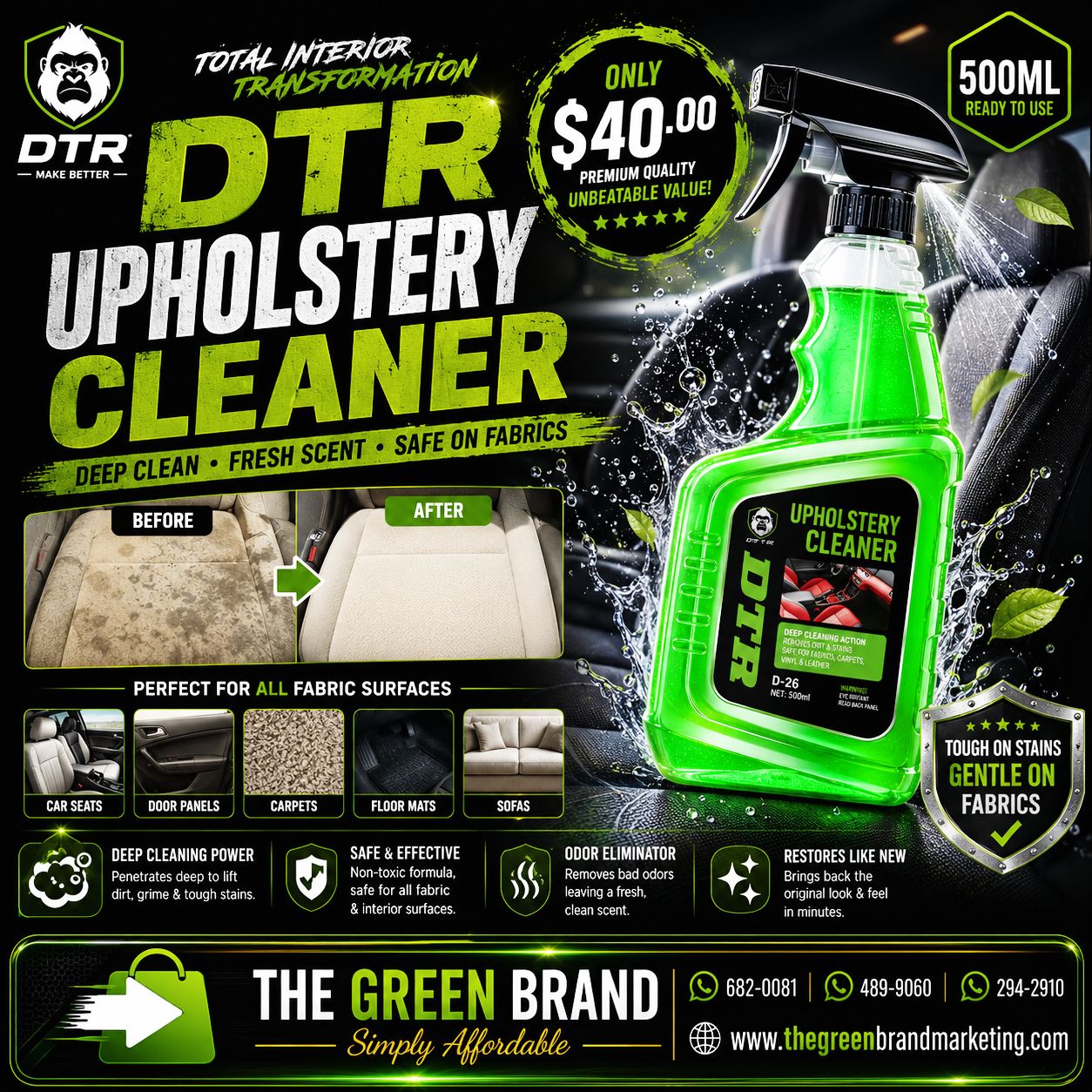 DTR Upholstery Cleaner 500ml D216