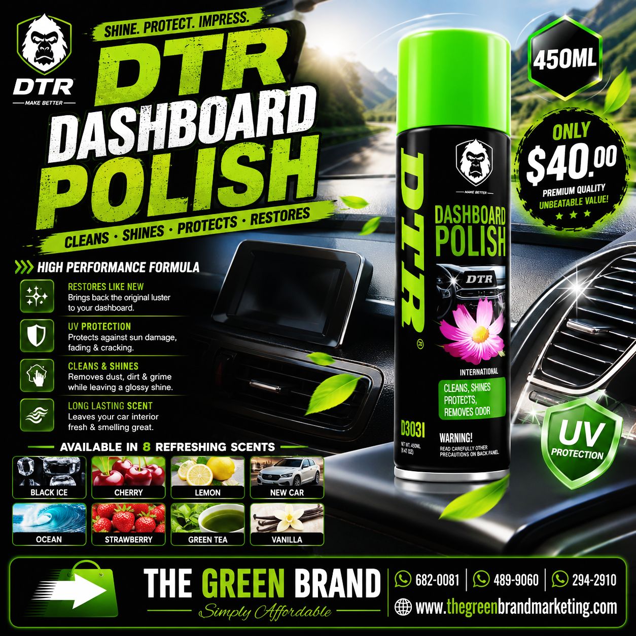 DTR Dashboard Polish 450ml D303