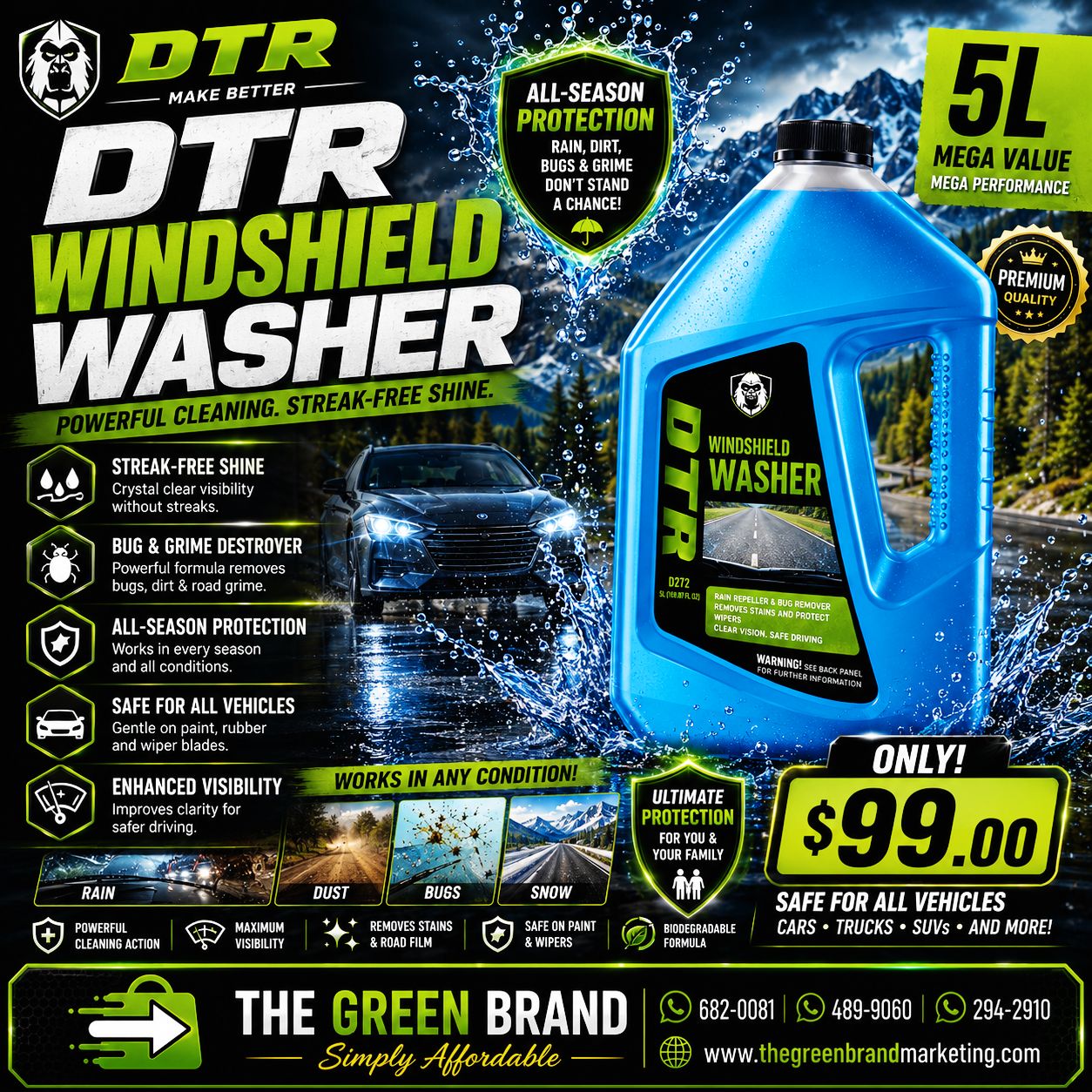 DTR Windshield Washer 5L D272